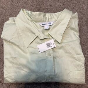 Old Navy Mint Green Collared Shirt